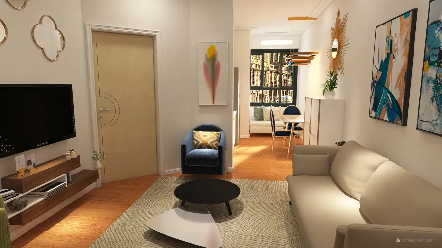 little apartment 3d design renderings