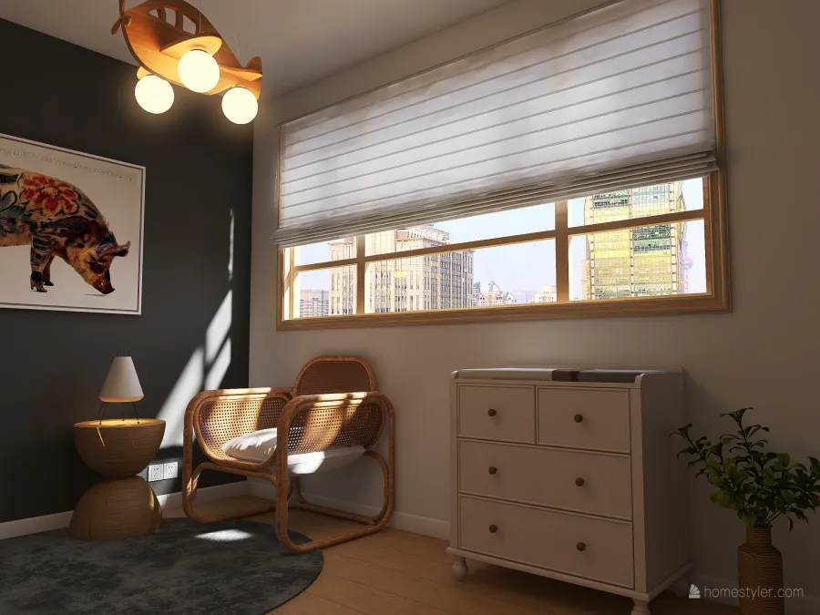 Baby room in London 3d design renderings