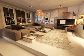 Cozy family appartment Design Rendering