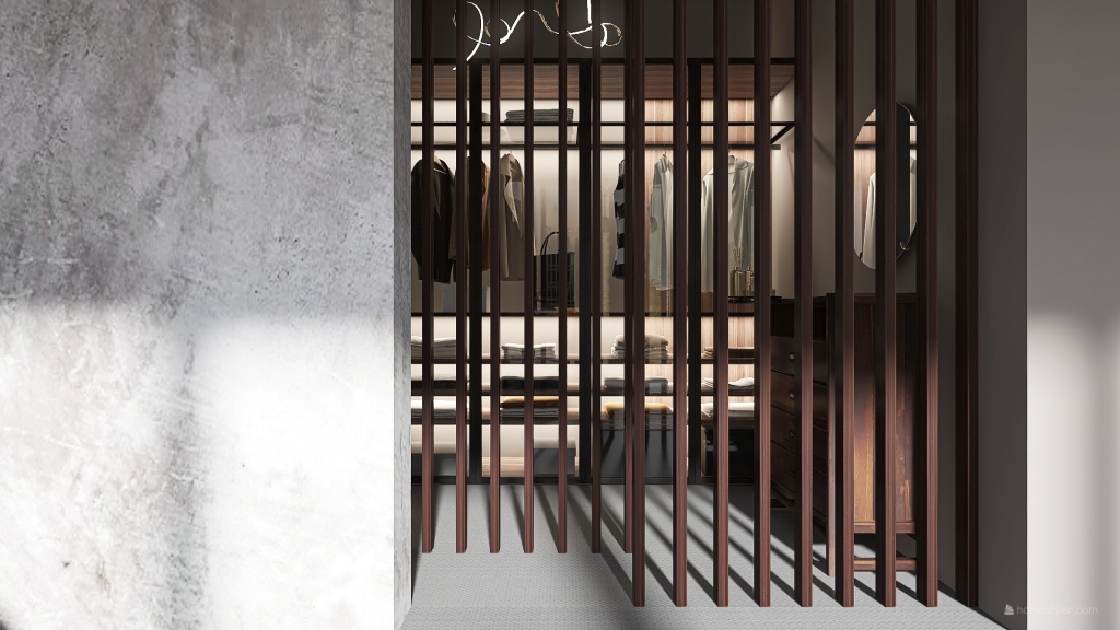 Modern Bauhaus ArtDeco White Black Orange Bedroom 3d design renderings