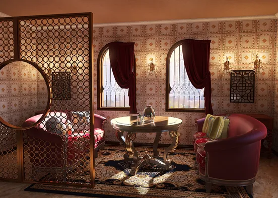 # moroccan style Визуализация дизайна