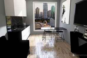 Small LA Apartment Design Rendering