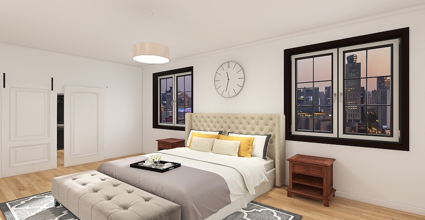 Master Bedroom Interior Design Render