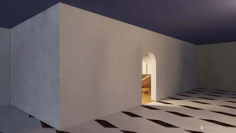 Hallway/kitchen/dinning Room 3d design renderings