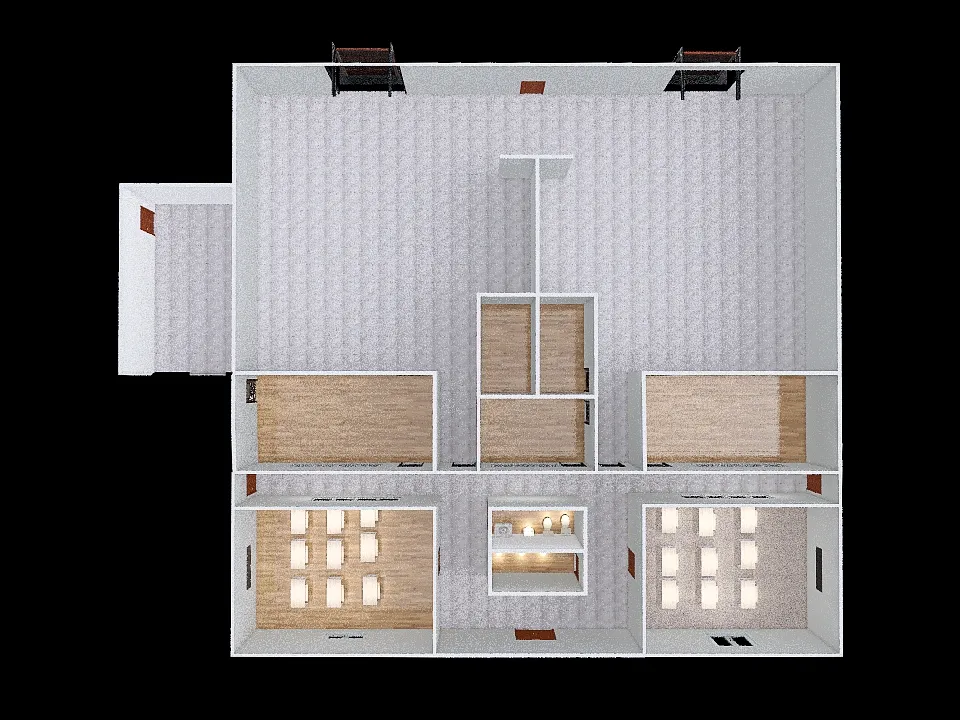 School Shop Plan B 3d design renderings