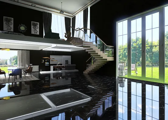 # moder house, two story Визуализация дизайна
