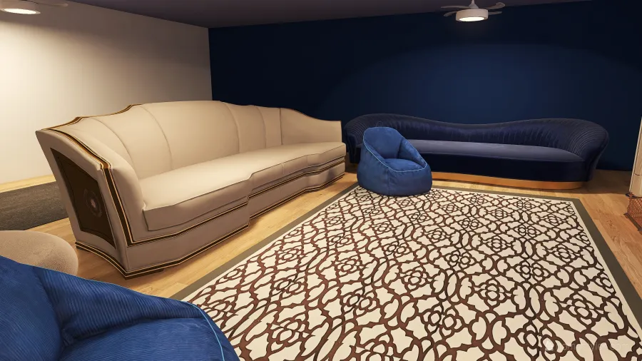 Living/Lounge Room 3d design renderings