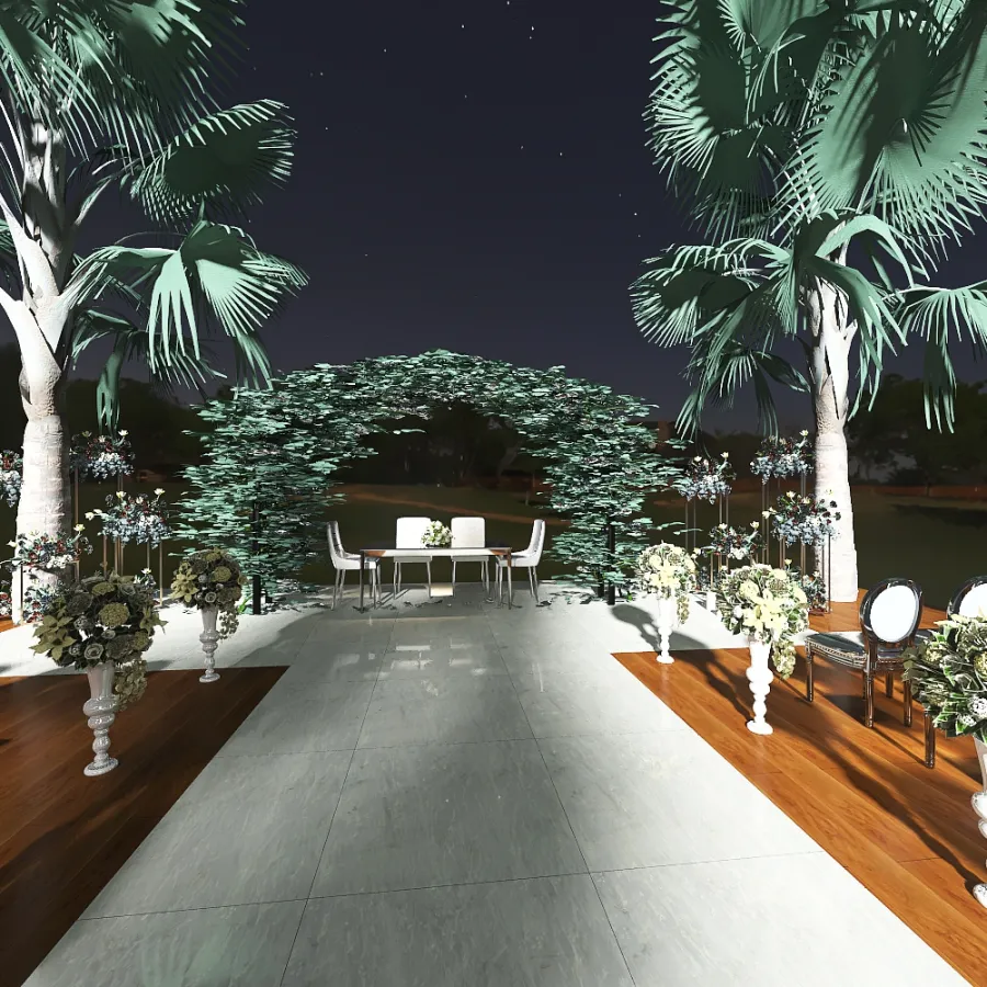 Wedding palace 2 3d design renderings