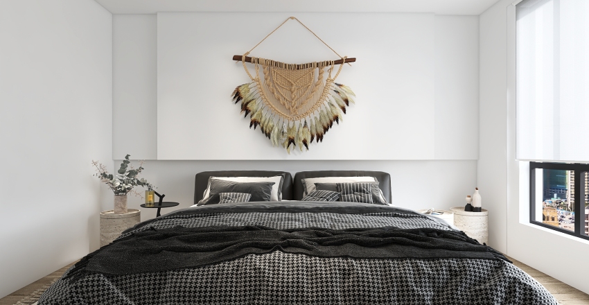 Bohemian StyleOther | New York Apartament | 2021 | Beige ColorScemeOther Black WarmTones 3d design renderings