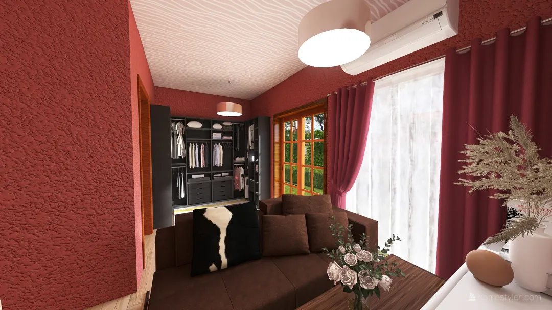 hasna bedroom 3d design renderings