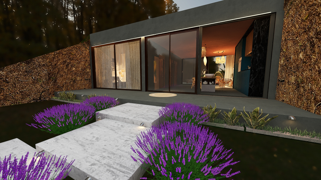 Bohemian Cottage 3d design renderings