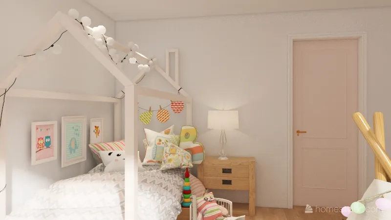 Cute Girl's Room :3 3d design renderings