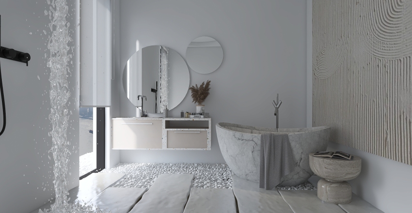 Bohemian StyleOther | New York Apartament | 2021 | Beige ColorScemeOther Black WarmTones 3d design renderings