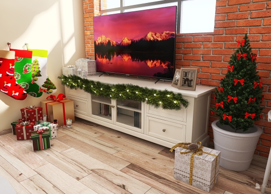 Christmas in tiny house Design Rendering