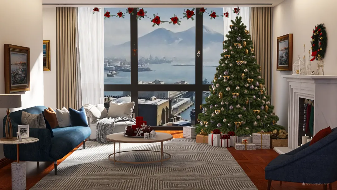 Christmas in Naples 3d design renderings