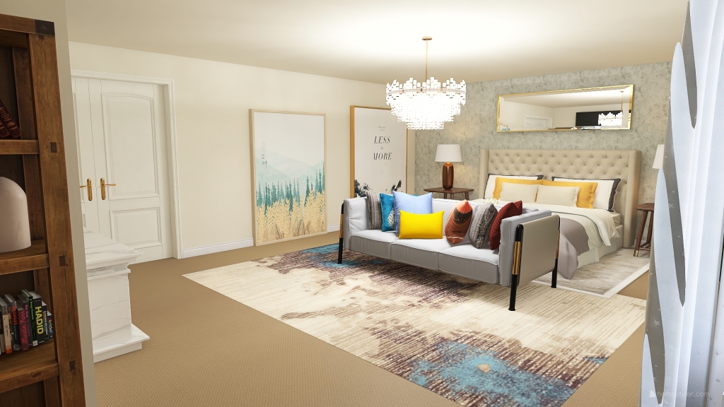 Mom Bedroom 3 3d design renderings
