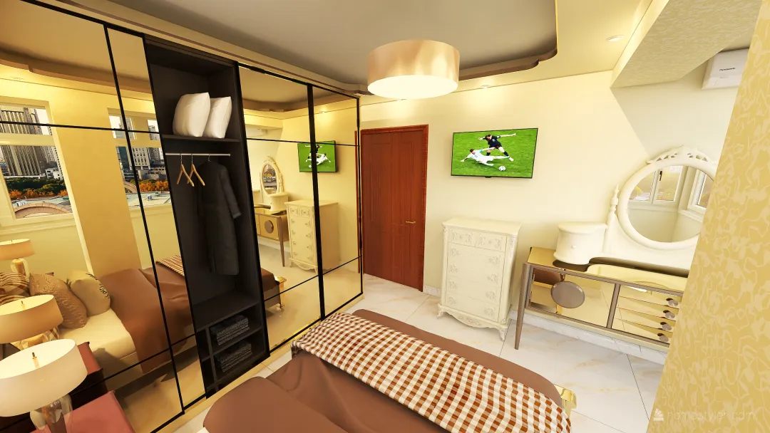 Copy of Bed room 3d design renderings