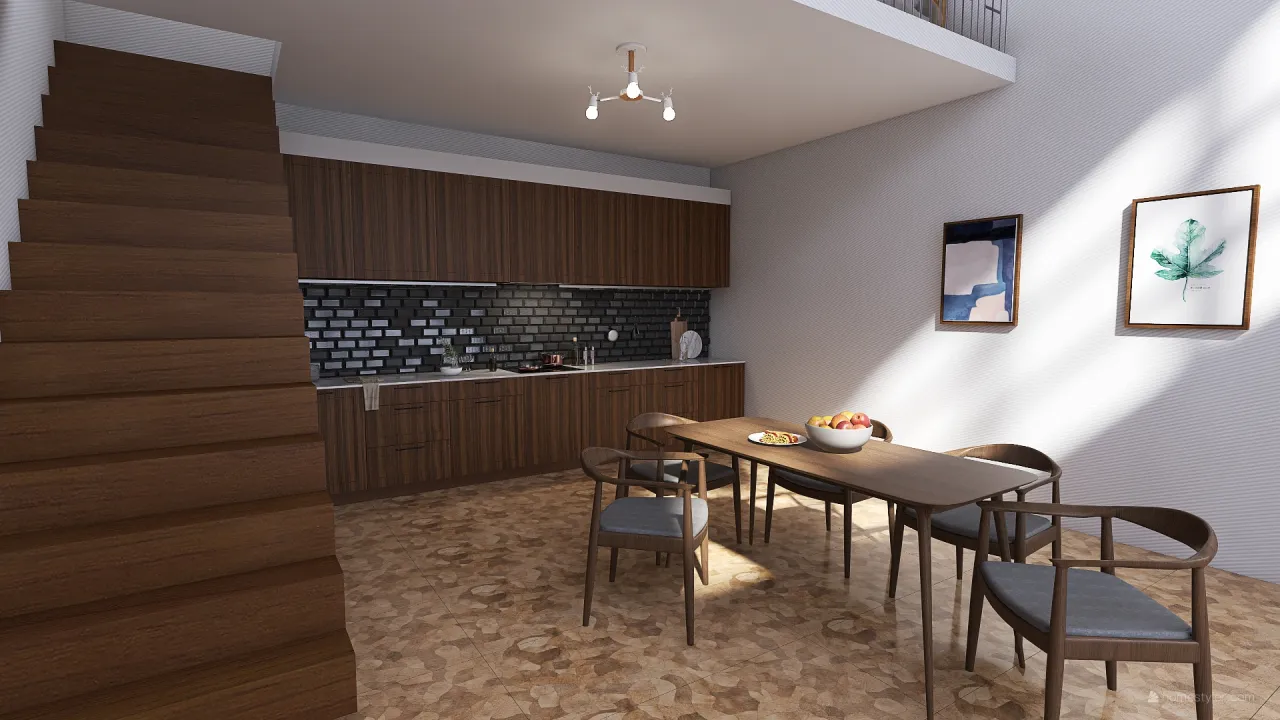 DiningRoom 3d design renderings