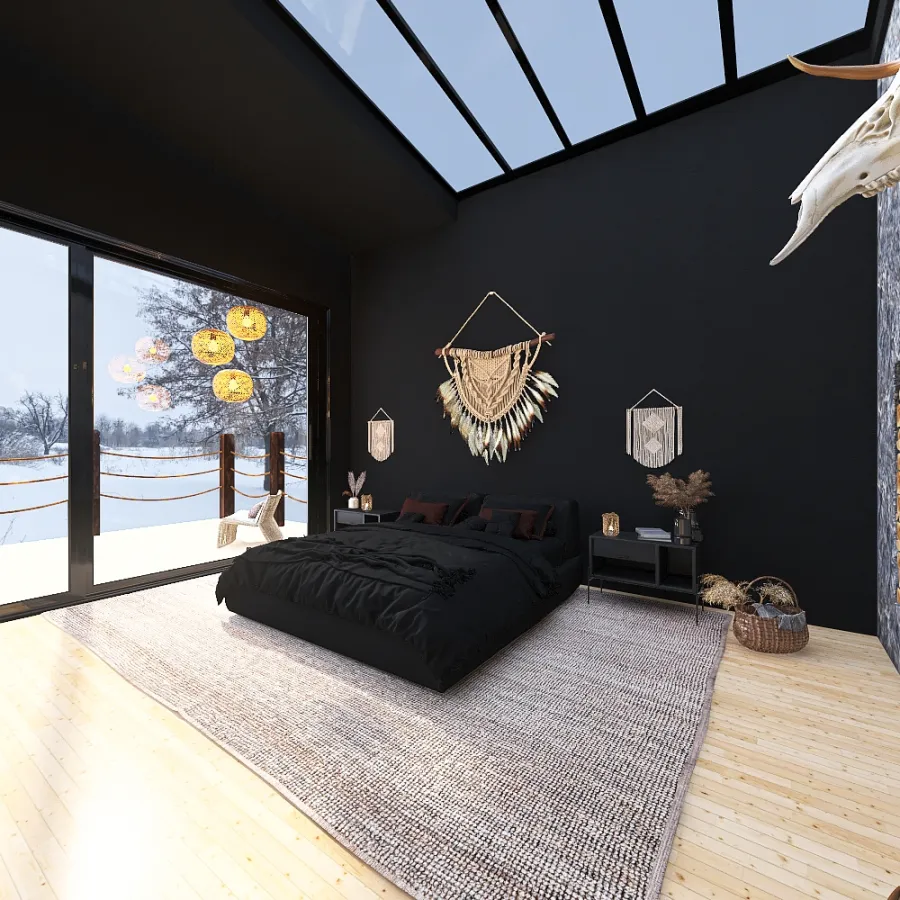 Black Modern Build 3d design renderings