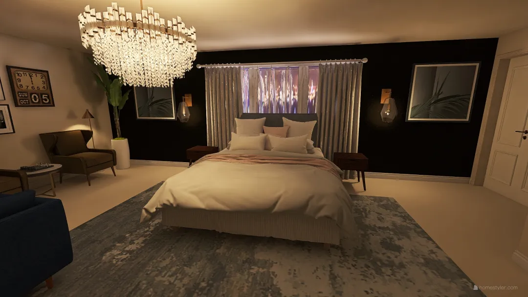 Mom Bedroom 5 3d design renderings
