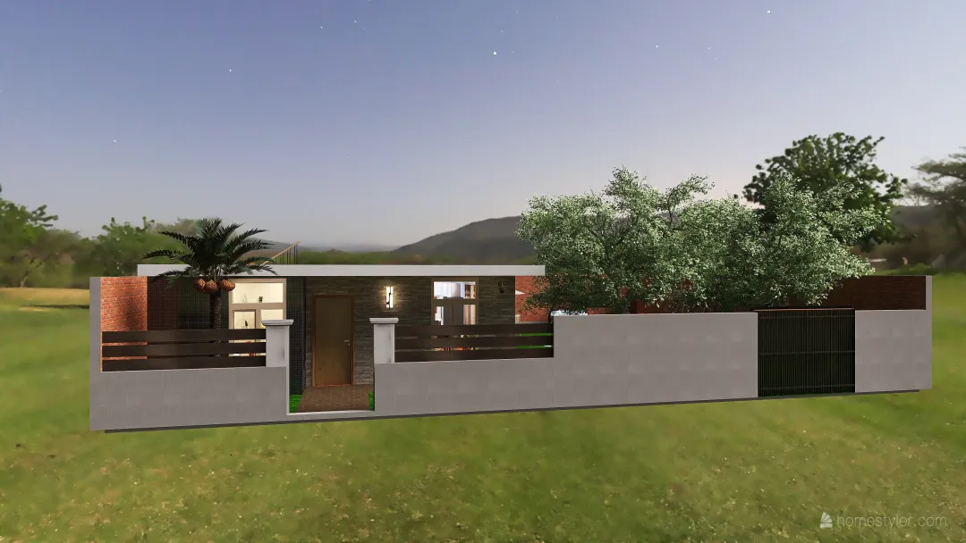 1 Nivel Diseño de Casa en Urb. el Huerto, La Melchora. 3d design renderings