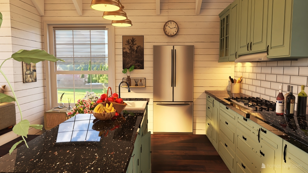 Farmhouse 3d design renderings
