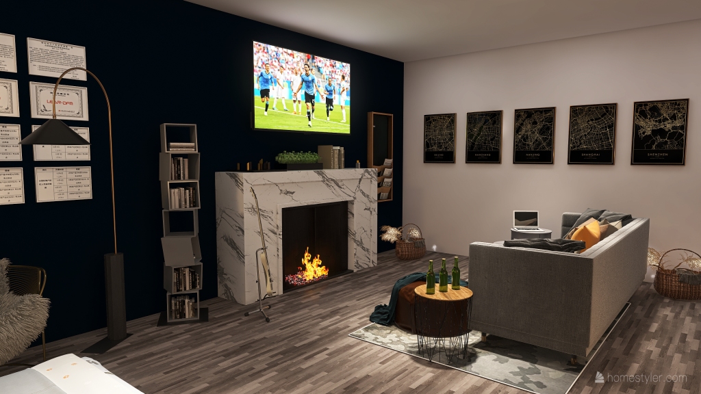 🌎 BLACK HOME 3d design renderings