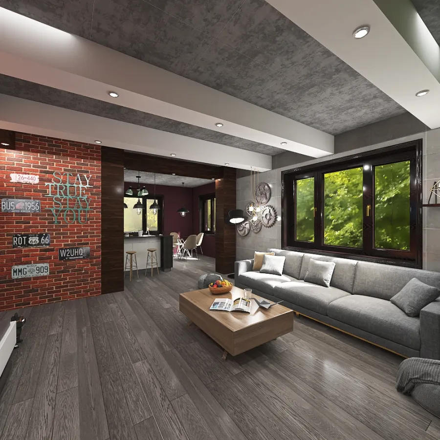 Loft modern house 3d design renderings