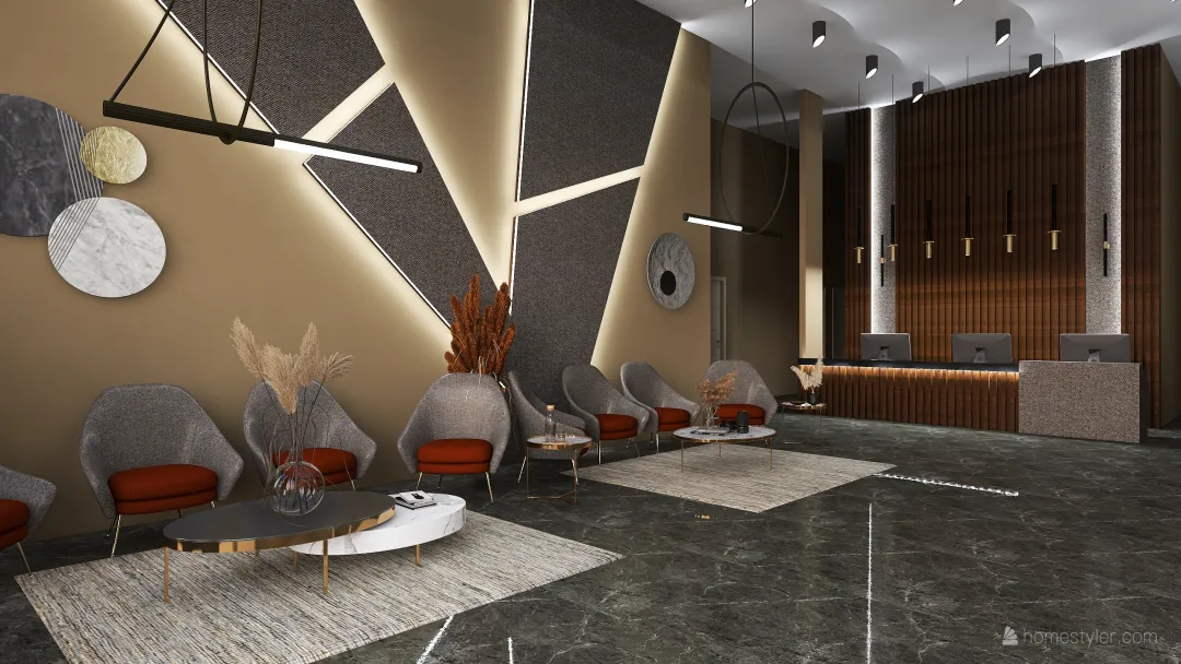 Dentist reception 3d design renderings