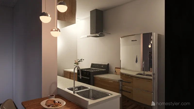 Casa Pequena Moderna 3d design renderings