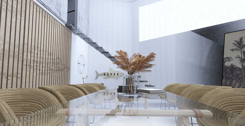 Hint At Heart ~ Cozy Loft Interior Design Render