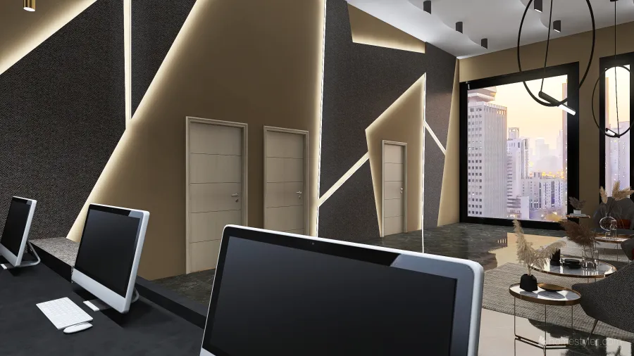Dentist reception 3d design renderings