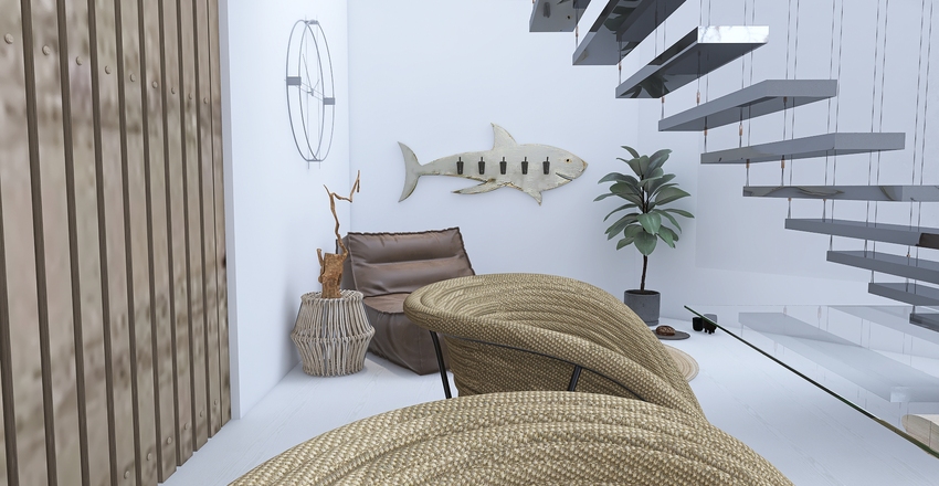 Hint At Heart ~ Cozy Loft Interior Design Render