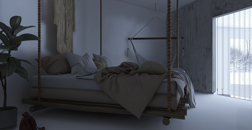 Hint At Heart ~ Cozy Loft Interior Design Render