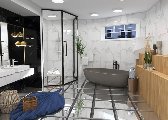 badezimmer Design Rendering