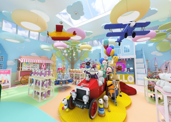 #HSDA2021Commercial ＂THE TOY SHOP＂ Rendering del Progetto