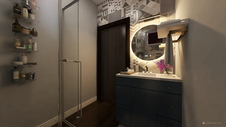 Banheiro Casal 3d design renderings