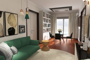 One bedroom apartment Design Rendering