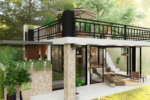 Outdoor Living Space Design Rendering