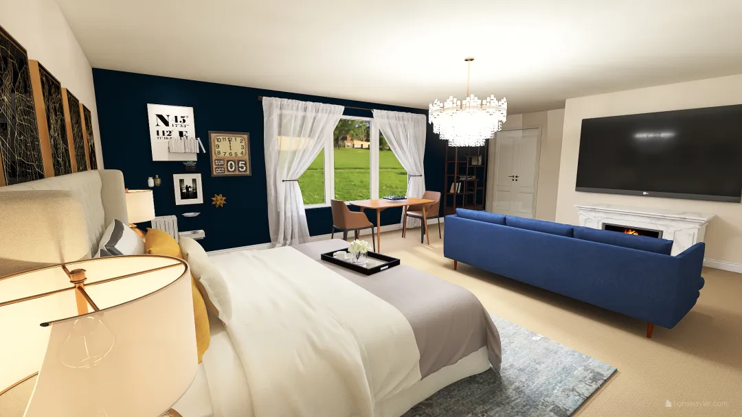 BASIC Bedroom Mom Layout 8 3d design renderings