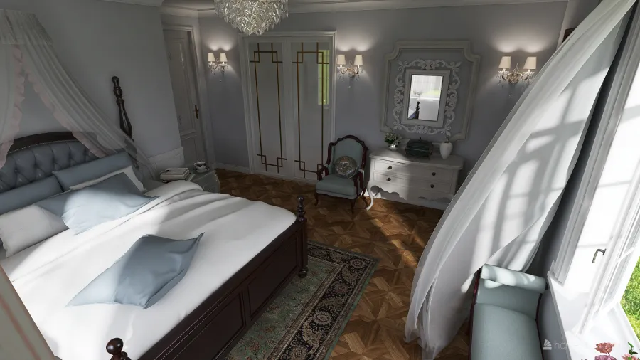 Pemberley's room 3d design renderings
