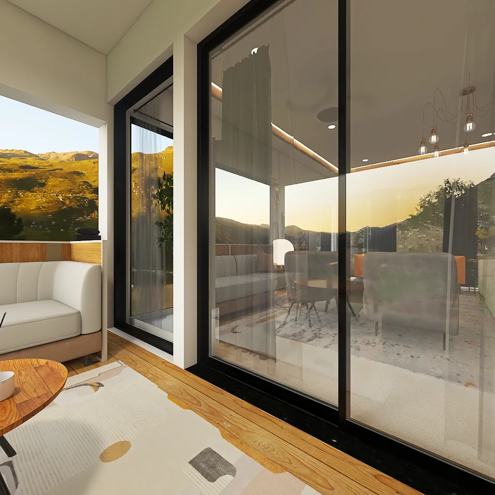 Contemporary in the hills 3d design renderings