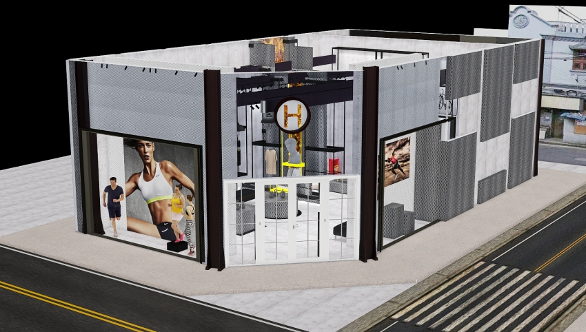 HERMES- High End Industrial Sport Shop 3d design picture 1408.13