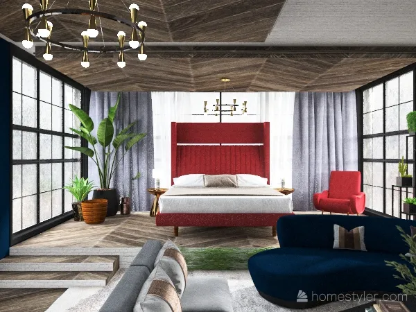 Earthy bedroom design 1/1/21 3d design renderings