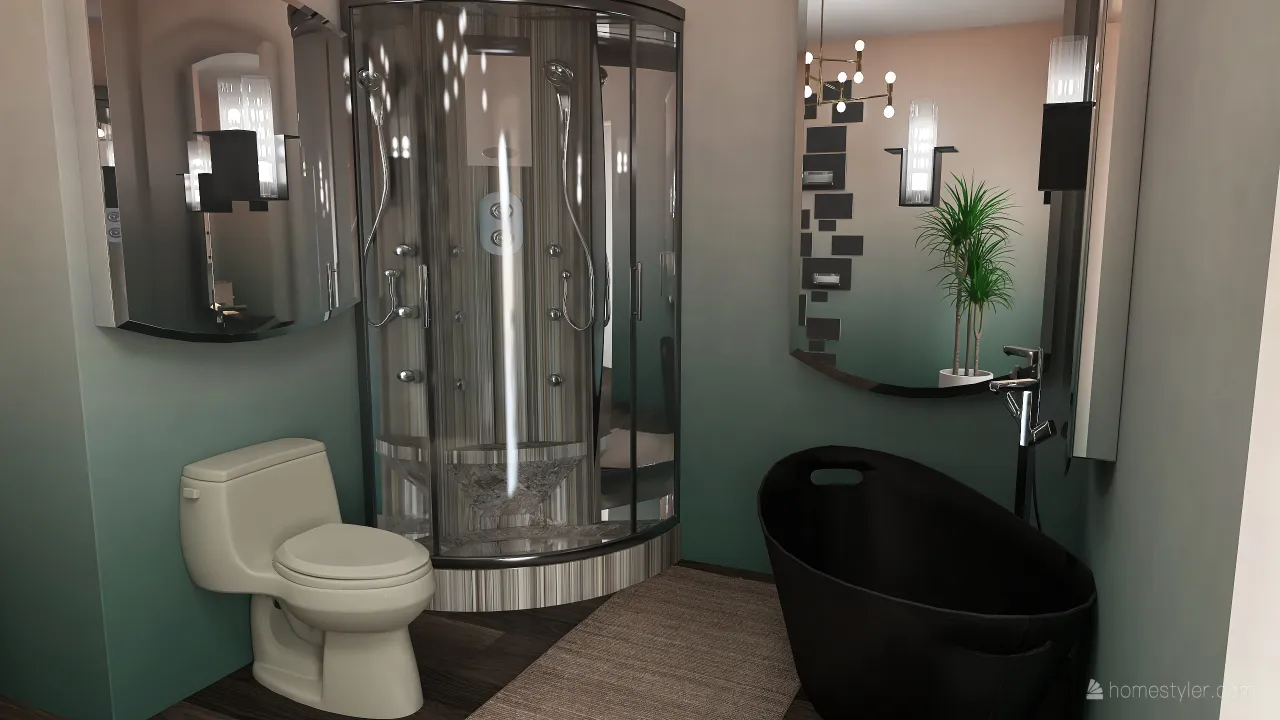 MasterBathroom 3d design renderings