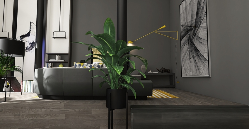 Pantone color of the year Interior Design Render