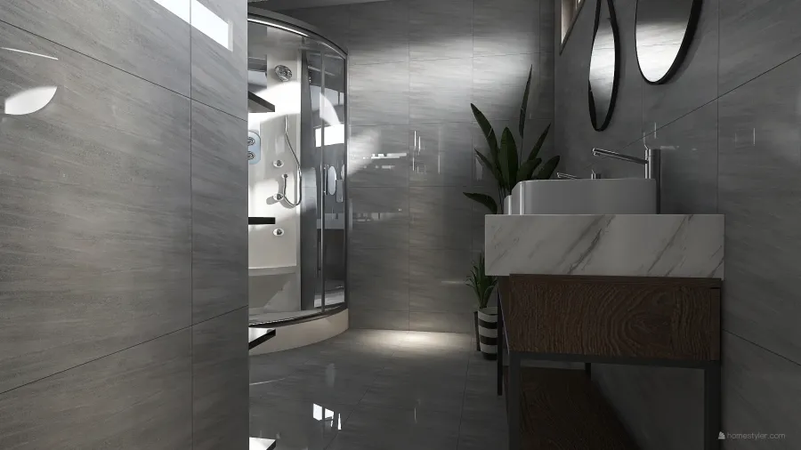 Bachelors Apartment 3d design renderings
