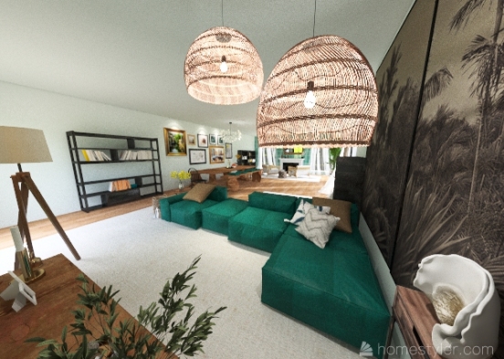 The Moore Family Home - Multipurpose living space Design Rendering