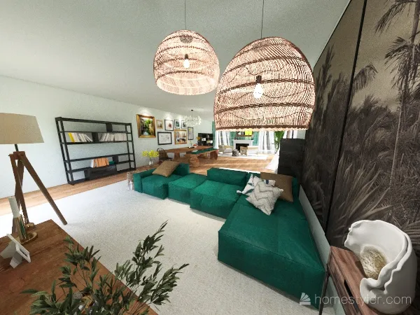 The Moore Family Home - Multipurpose living space 3d design renderings
