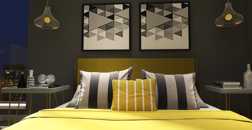 Pantone color of the year Interior Design Render
